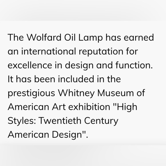 Wolfard Glassblowing Original Cylinder Oil Lamp, 9” - Picture 6 of 9